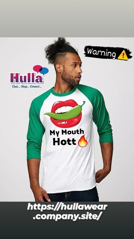 My Mouth Hott🔥 Triblend 3/4 Sleeve Raglan