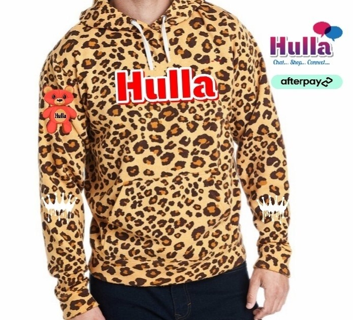 Hulla Leopard Triblend Fleece Hoodie