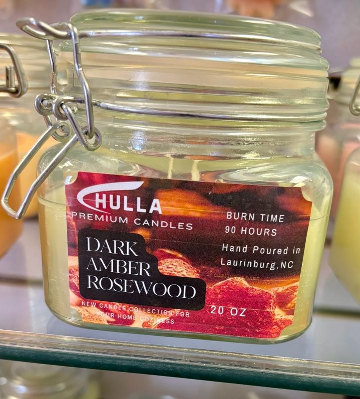 Dark Amber Rosewood Candle