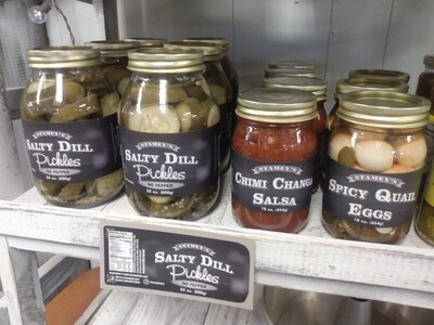 Stamey's Salty Pickles no pepper Quart
