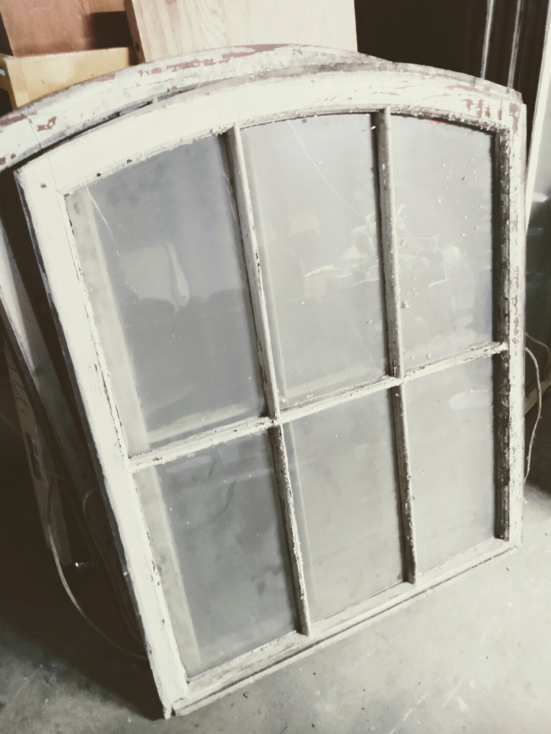 Vintage Arch Top Window