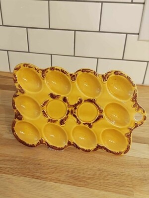 Mustard Egg Plate