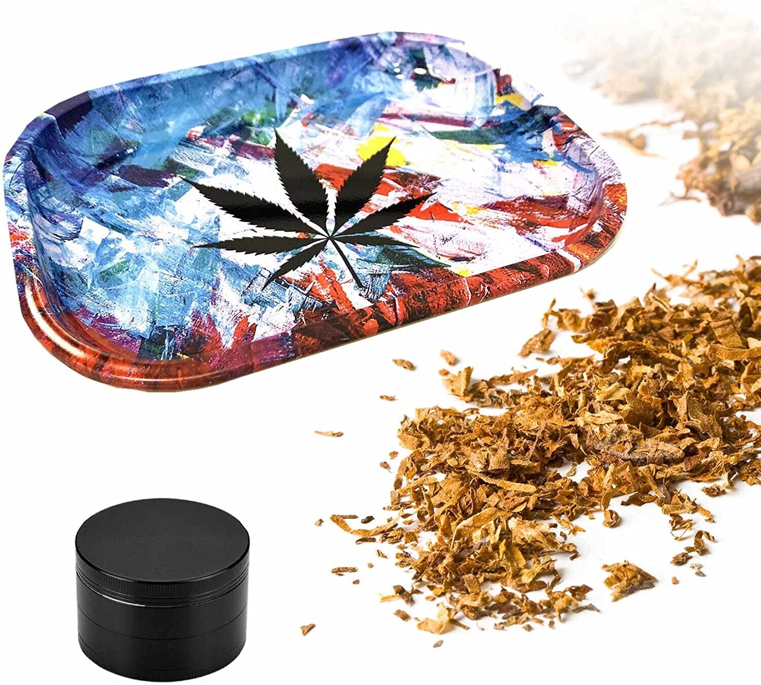 Marijuana Leaf Rolling Tray