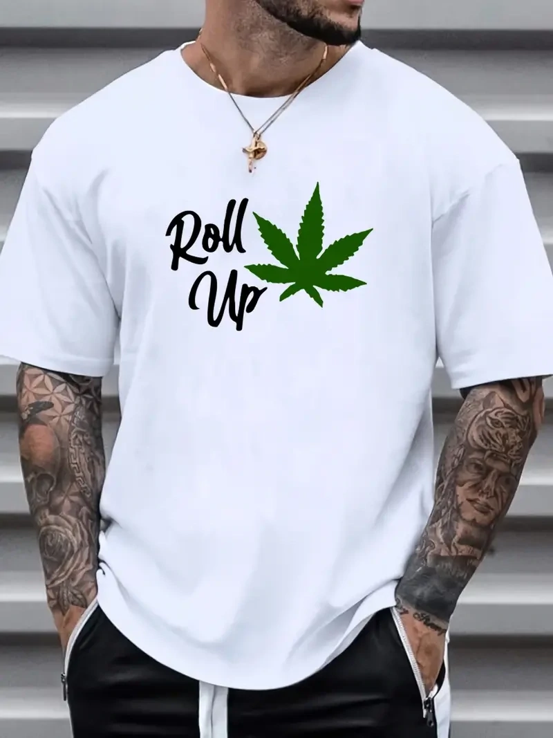 Roll Up T-shirt - L