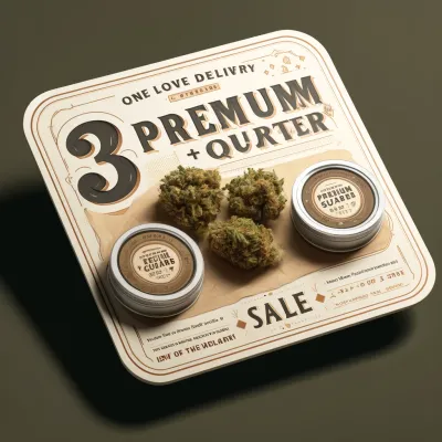 3 Premium Quarter + Preroll Sale: $199 | One Love Delivery