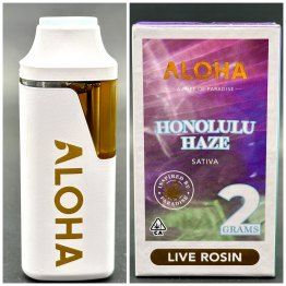 Aloha Live Rosin Disposable- Honolulu Haze-2g