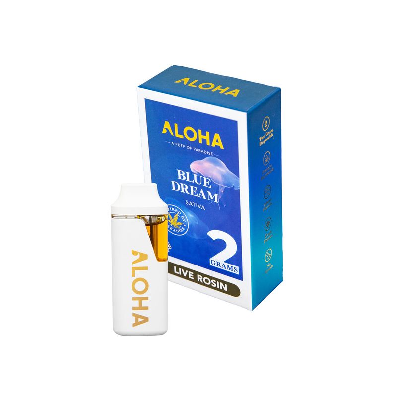 Aloha Live Hash Rosin Disposable-Blue Dream-2g