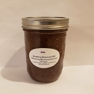 Blueberry Elderberry Soursop infused Seamoss Gel 16 oz