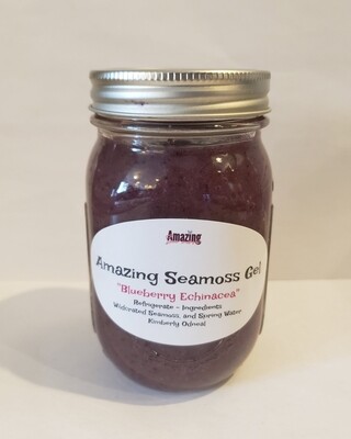 Blueberry Echinacea infused Seamoss Gel 16 oz