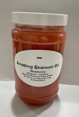 Strawberry infused Seamoss Gel 16 oz