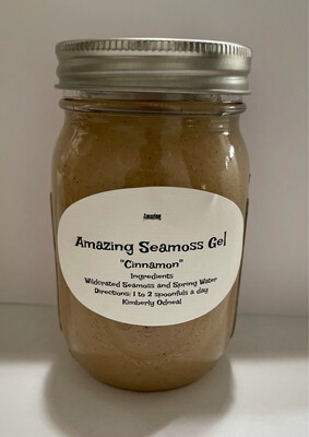 Cinnamon infused Seamoss Gel 16 oz