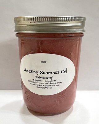 Elderberry infused Seamoss Gel 16 oz