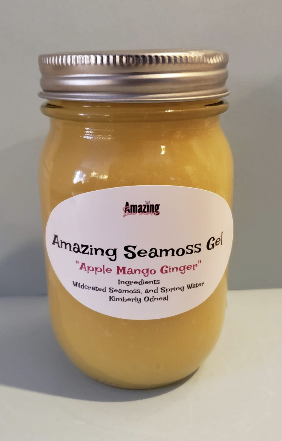 Apple Mango Ginger Infused Seamoss Gel 16 oz