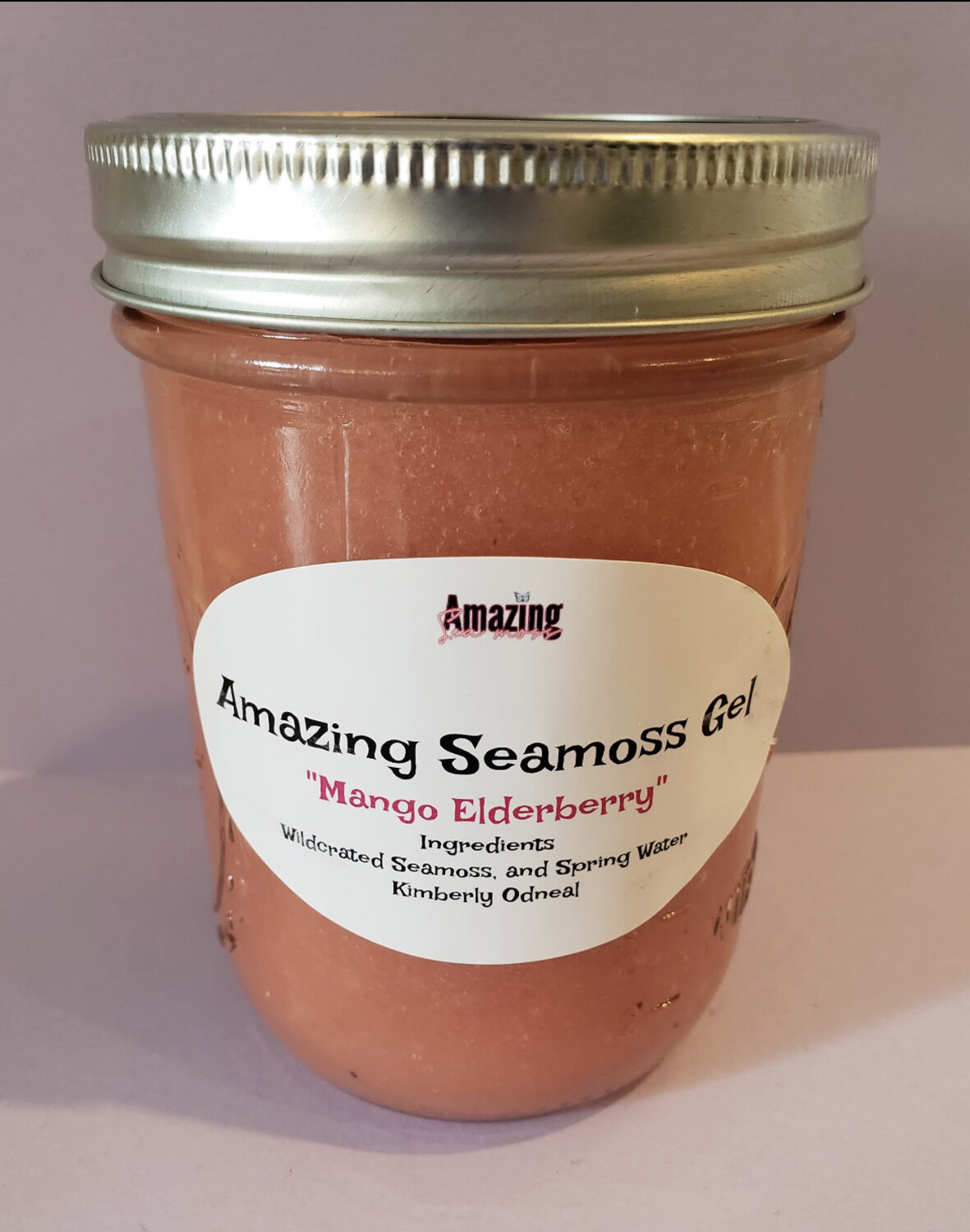 Mango Elderberry Infused Seamoss Gel 16 oz