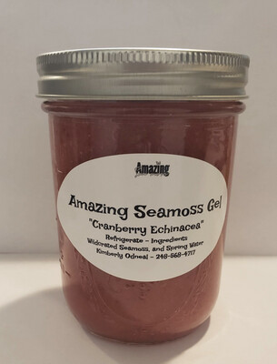 Cranberry Echinacea Infused Seamoss Gel 16 oz