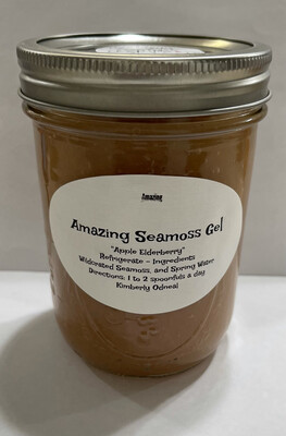 Apple Elderberry Infused Seamoss Gel Apple 16 Oz