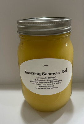 Pineapple Mango Infused Seamoss Gel 16 oz