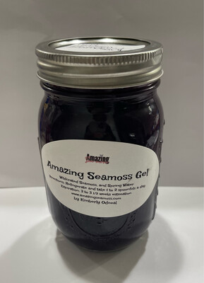 Blueberry infused Seamoss Gel 16 oz 