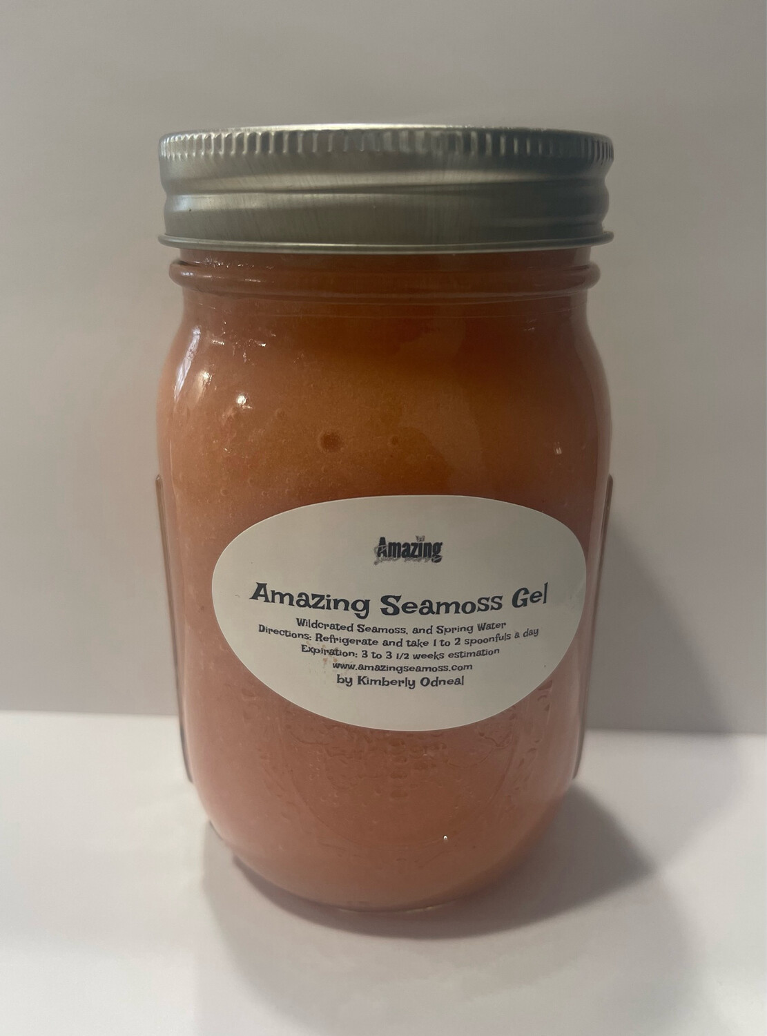 Strawberry Pineapple Infused Seamoss Gel 16 oz