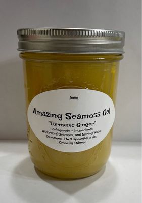 Turmeric Ginger Infused Seamoss Gel 8 oz