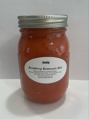 Strawberry Echinacea Ginger Elderberry Infused Seamoss Gel 16 oz
