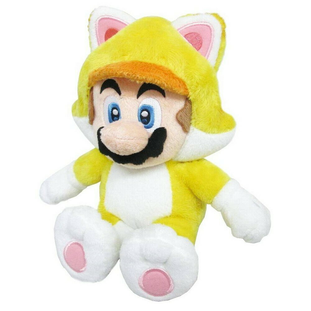 Super Mario All Stars Plush Doll - Cat Mario 10 Inch