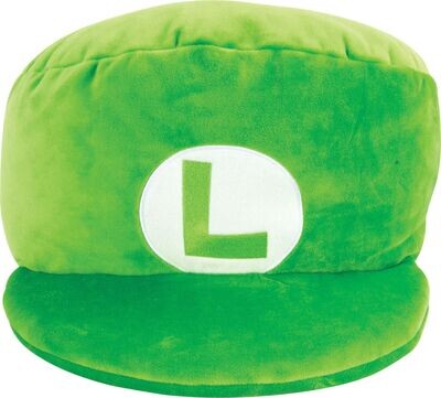 TOMY Club Mocchi-Mocchi Nintendo Luigi Hat Large Cushion Plush