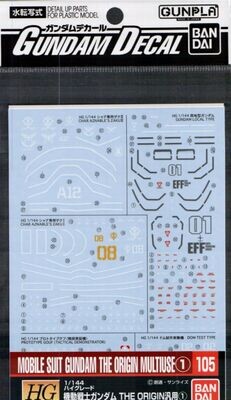 Gundam Decal 105 - Mobile Suit Gundam The Origin