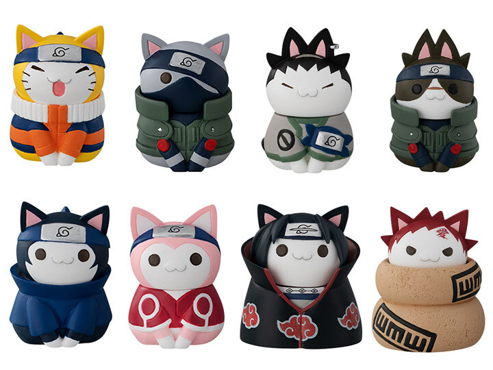 Naruto-Nyaruto! Cats Of Konoha Village With Premium Can Mascot (Box Set)