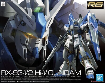 Mobile Suit Gundam: Char&#39;s Counterattack RG RX-93-v2 Hi-v Gundam 1/144 Scale Model Kit