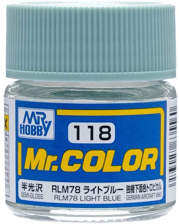 Mr. Color 118 - RLM78 Light Blue (Semi-Gloss/Aircraft)