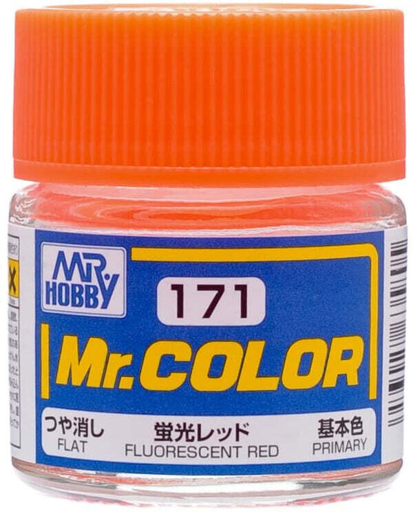 Mr. Color 171 - Fluorescent Red (Gloss/Primary)