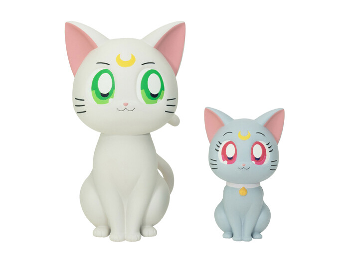 Pretty Guardian Sailor Moon Cosmos The Movie Sofvimates Artemis &amp; Diana Figure