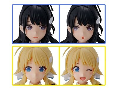 30MS Option Hair Style &amp; Face Parts Set (Hiori Kazano/meguru Hachimiya)