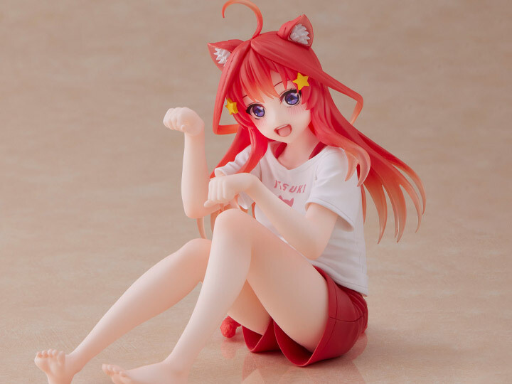 The Quintessential Quintuplets 2 Desktop Cute Figure - Itsuki Nakano (Newley Written Cat Roomwear Ver.)