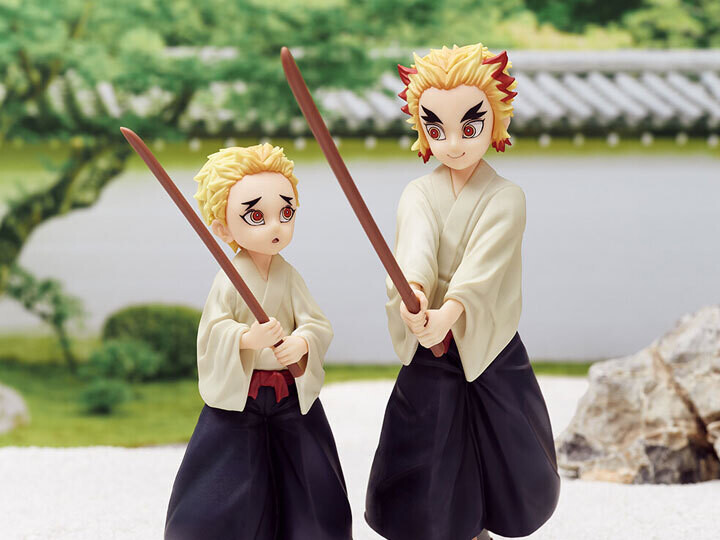 Kyojuro Rengoku &amp; Senjuro Rengoku (Immortal ties) &quot;Demon Slayer&quot;, Bandai Spirits Ichibansho Figure