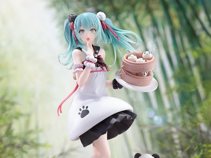 Vocaloid Hatsune Miku Panda Steamed Buns Figure