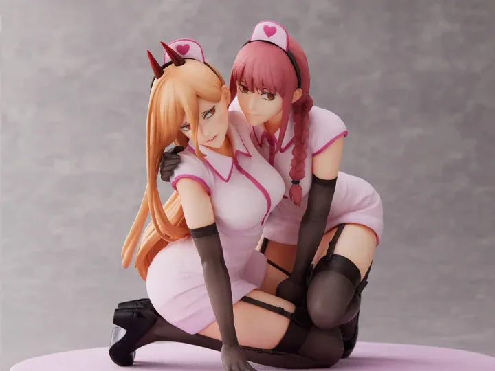 Chainsaw Man F:Nex Power &amp; Makima (Nurse Ver.) 1/7 Scale Figure