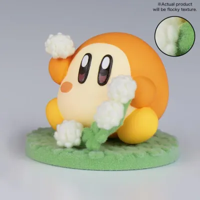 Kirby Fluffy Puffy Mine Play in the Flowers Waddle Dee