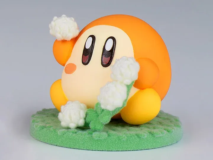 Kirby Fluffy Puffy Mine Play in the Flowers Waddle Dee