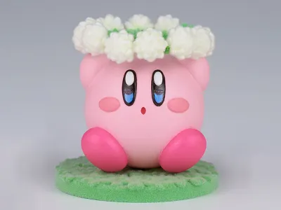 Kirby Fluffy Puffy Mine Play in the Flowers Kirby (Ver.B)