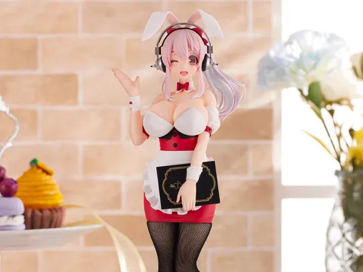 Super Sonico Bicute Bunnies Super Sonico Waitress Ver. Figure