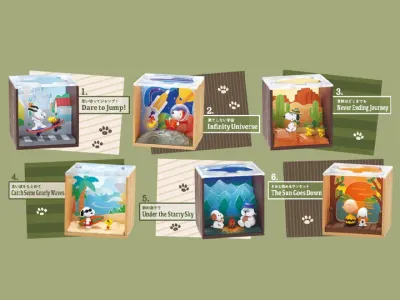Rement Snoopy Scenery Box Blind Box