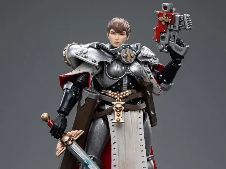 Warhammer 40k Adepta Sororitas Battle Sisters Order of the Argent Shroud Sister Superior Evinka 1/18 Scale Figure