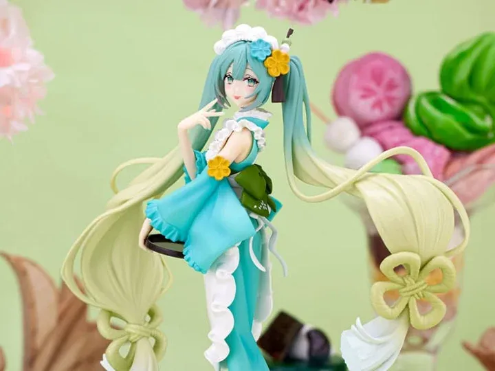 Vocaloid SweetSweets Series Hatsune Miku (Matcha Green Tea Parfait Mint Ver.) Exceed Creative Figure