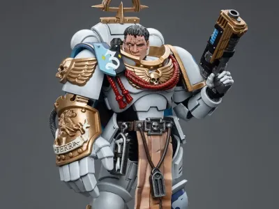 Warhammer 40k Space Marines White Consuls Captain Messinius 1/18 Scale Action Figure