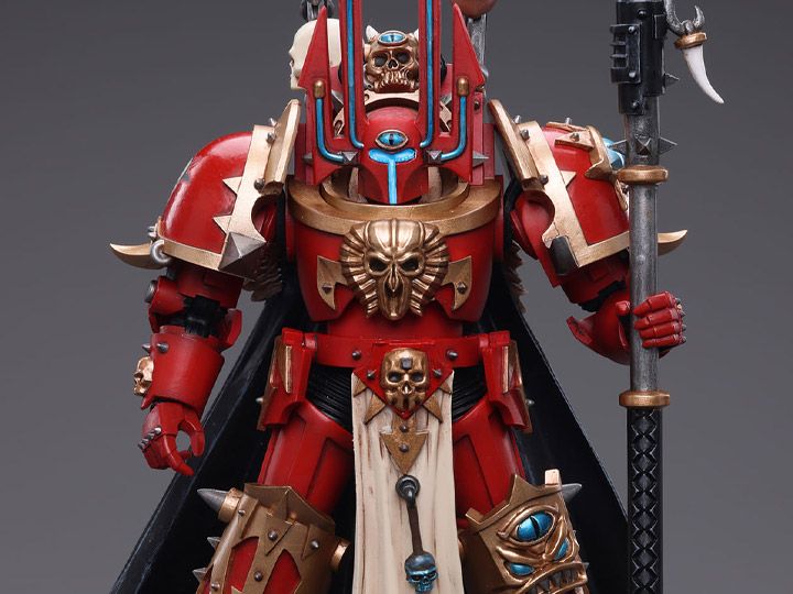 Warhammer 40k Chaos Space Marines Crimson Slaughter Sorcerer Lord in Terminator Armour 1/18 Scale Action Figure