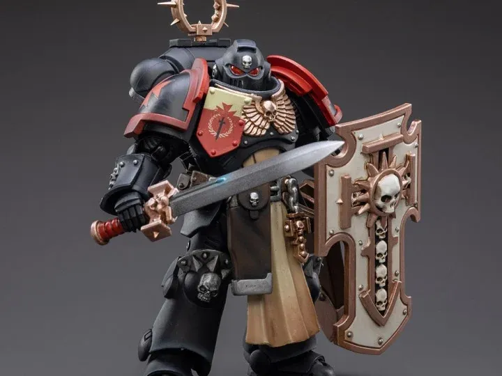 Warhammer 40K Primaris Space Marines Black Templars Bladeguard Veteran 1/18 Scale Figure