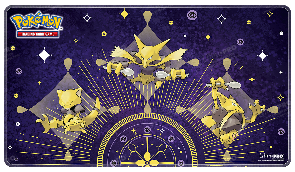 Abra Evolutions White Stitched Playmat for Pokemon - Ultra Pro Playmats