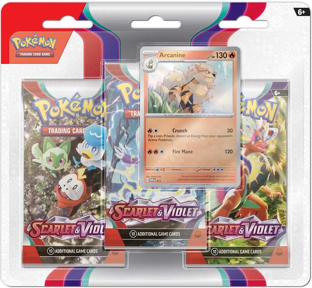 Scarlet &amp; Violet 3 Pack Blister